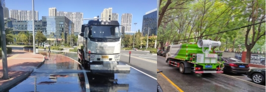 季节交替大兴区林校路街道环境清爽行动在继续 湿化细化保洁让城市更“精致”(图1)