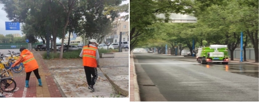 季节交替大兴区林校路街道环境清爽行动在继续 湿化细化保洁让城市更“精致”(图4)